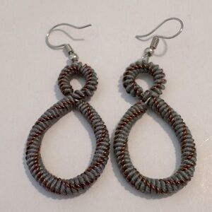 NWOT Ugandan Handmade Coiled Earrings